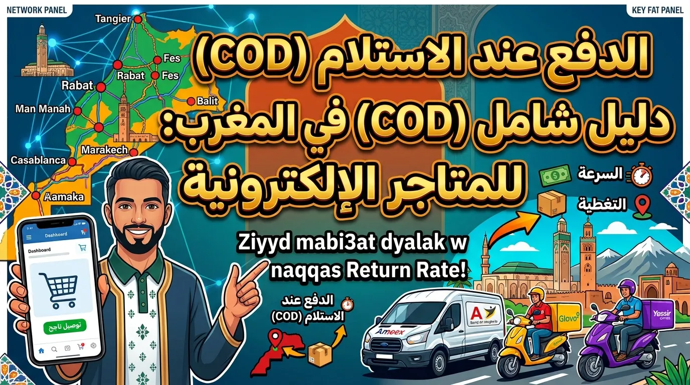 كيفاش تخدم بالدفع عند الاستلام COD في المغرب وتقلل الطلبات المرتجعة؟