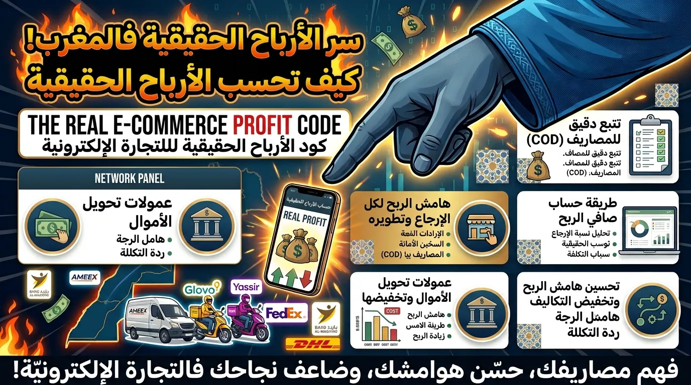 كيف تحسب ربح المتجر الإلكتروني في المغرب؟ دليل حساب الربح الحقيقي