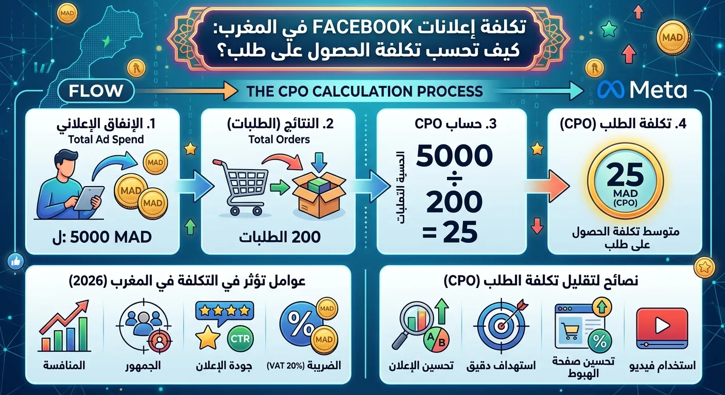 تكلفة إعلانات Facebook في المغرب: كيف تحسب تكلفة الحصول على طلب؟